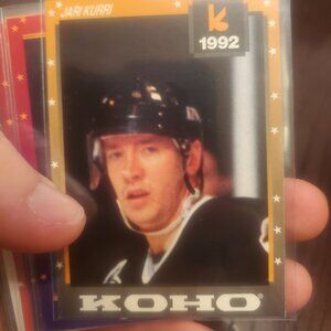 1992 JARI KURRI KOHO NHL HOCKEY CARD PROMO SPORTS EQUIPMENT ADVERTISING SPONSOR